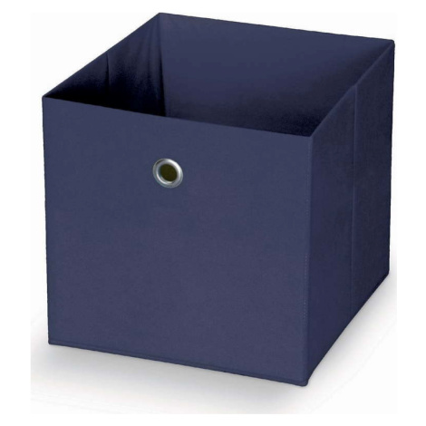 Tmavě modrý úložný box Domopak Stone, 30 x 30 cm