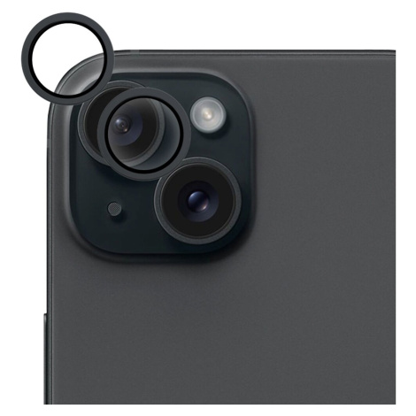 EPICO hliníkové ochranné sklo na čočky fotoaparátu pro iPhone 15 / 15 Plus 81112151300012 Černá
