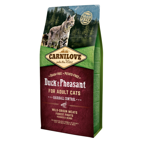 Carnilove Cat Grain Free Duck &amp; Pheasant Adult Hairball Control 6 kg