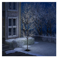 Vánoční strom 1200 LED chladné bílé světlo třešňový květ 400 cm