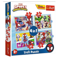 Trefl: Puzzle 4w1 - Spidey amazing friends