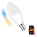 LED Stmívatelná žárovka E14/5W/230V 2700-6500K Wi-Fi Tuya
