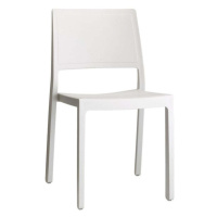 Plastová jídelní židle Kalma bílá