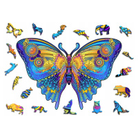 Puzzle Dřevěné Premium 3D Skládačka pro dospělé Motýl XXL Zvířata