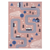 Hanse Home Collection koberce Dětský koberec Adventures 104538 Rose - 80x150 cm