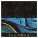 Bavlněná froté osuška s bordurou AMBRA 70x140 cm, černá, 485 gr Eva Minge