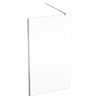 Geberit GEO - Sprchová stěna Walk-In, 120x200 cm, stříbrná/čiré sklo 560.159.00.2