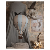 Super balloon Dekorační horkovzdušný balón – světle modrá/krémová - S-28cm x 16cm