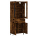 vidaXL Skříň highboard kouřový dub 69,5 x 34 x 180 cm kompozitní dřevo