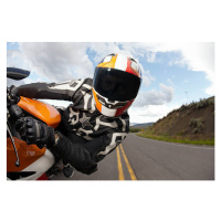 Fotografie Motorcycle racer going fast., Daniel Milchev, 40 × 26.7 cm