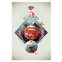 Umělecký tisk Superman - Stellar Geometry, 26.7 × 40 cm