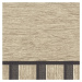 Tapetový stěnový panel / vliesová tapeta  397441, role 1,06x5m, barva béžová, hnědá, černá