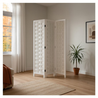 Třídílný paraván MARVIN z masivního smrku v bílé barvě Autronic