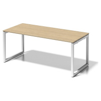 BISLEY Psací stůl CITO s podstavcem ve tvaru O, v x š x h 740 x 1800 x 800 mm, podstavec bílý, d