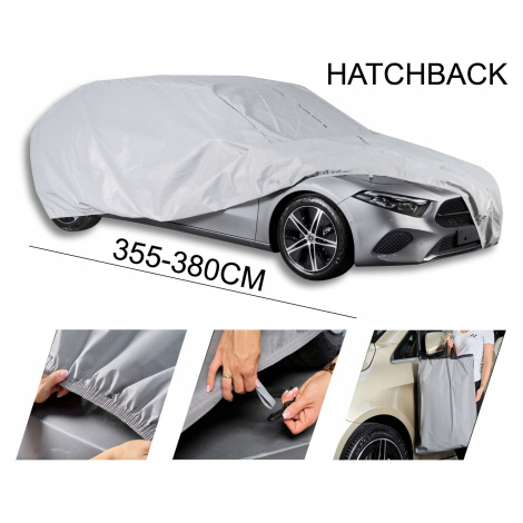 Kryt na auto Hatchback S2 355-380 Practic Krycí Plachta na Auto Pásy