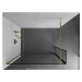 MEXEN/S Kioto Sprchová zástěna WALK-IN 150 x 30 cm, černý vzor, zlatá 800-150-212-50-70-030