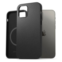 AlzaGuard Genuine Leather Case with Magsafe pro iPhone 14 černý