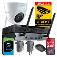 Force Monitorovací sada 1x WiFi Ip kamera 2MPx Disk 1TB WiFi rekordér