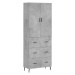 vidaXL Skříň highboard betonově šedá 69,5x34x180 cm kompozitní dřevo