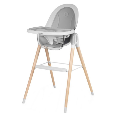 Lionelo - Dětská jídelní židle MAYA White buk 5902581659453