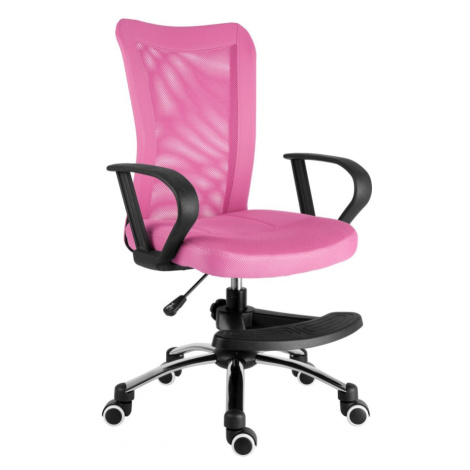 Dětská židle s podnoží BUCK  –⁠ látka, více barev Růžová