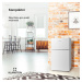 Klarstein Big Daddy Cool, kombinovaná lednice, 61 l/26 l, 40 dB, energetická třída F, bílá