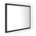 Shumee LED koupelnové zrcadlo šedé 60 × 8,5 × 37 cm dřevotříska