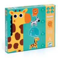 Sada 4 puzzle - Žirafa a spol.