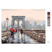 Malování podle čísel - PROCHÁZKA PO BROOKLYN BRIDGE (RICHARD MACNEIL) Rozměr: 80x100 cm, Rámován