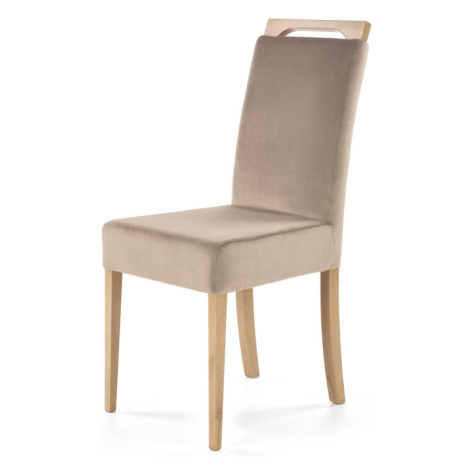 Židle CLARION medový dub / světle hnědá - Halmar
