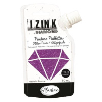Diamantová barva IZINK Diamond - fialová, 80 ml
