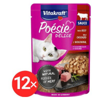 Vitakraft Cat mokré krmivo Poésie Délice hovězí 12 × 85 g