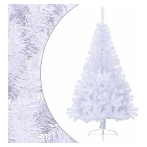vidaXL Umělý poloviční vánoční stromek se stojanem bílý 150 cm PVC