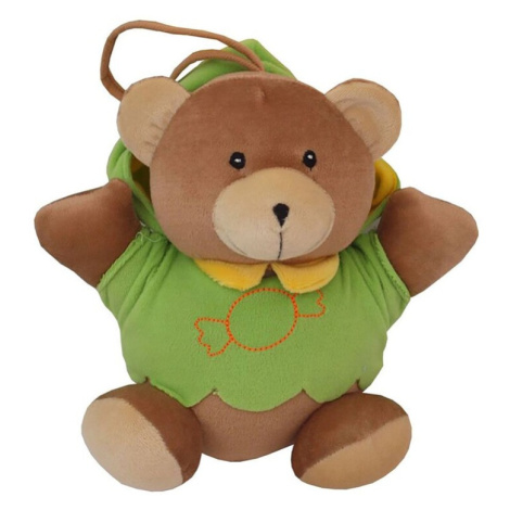 BABY MIX - Dětská plyšová hračka s hracím strojkem medvídek zelený