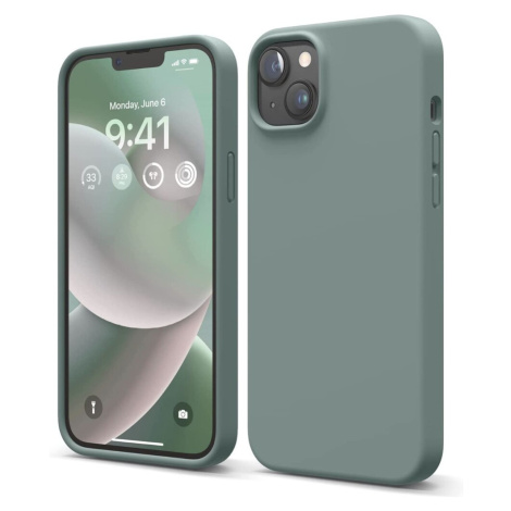 elago Silicone Case pro iPhone 14 Plus Midnight Green Zelená