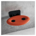 Ravak Sedátko OVO-P II-ORANGE/BLACK - sedátko do sprchy, sedák orange, černá konstrukce