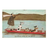 Umělecký tisk Sam Toft - Woofing Along on the River, 40 × 30 cm