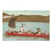 Umělecký tisk Sam Toft - Woofing Along on the River, 40 × 30 cm