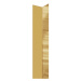 Lišta Eviso rohová zlatá lesklá 270 cm nerez KAGM0002
