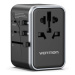 Vention 4-Port USB (C + C + A + A) GaN Universal Travel Adapter (65W/65W/60W/5W) Black