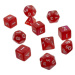 Sada kostek UltraPro Eclipse Acrylic RPG s krabičkou - 11 ks - Apple Red