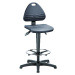 bimos Pracovní otočná židle, čalouněná s PU-lehčenou hmotou, s podlahovými patkami a nožním kruh