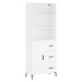 vidaXL Skříň highboard bílá 69,5 x 34 x 180 cm kompozitní dřevo