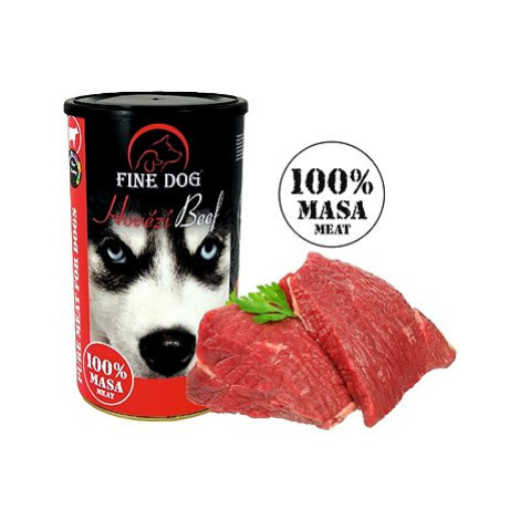 Fine Dog Konzerva hovězí 100 % masa 1200 g