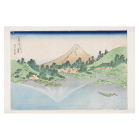 Obrazová reprodukce Reflection in Lake Misaka, Hokusai, Katsushika, 40 × 26.7 cm