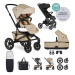 EASYWALKER Kočárek kombinovaný Jimmey Sand Taupe XXL AIR + RWS + Jackey XL Shadow Black