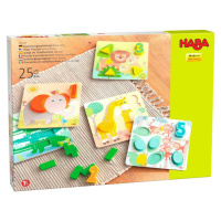 Haba Dřevěná hračka pro učení barev a čísel Divoké zvířátka