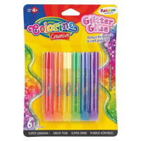 Dekorační lepicí pero Colorino - Glitter duha, 6 barev