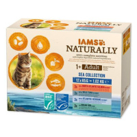 Kapsičky IAMS Naturally mořské maso v omáčce multipack (12x85g) 1020 g