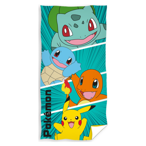 TipTrade Bavlněná froté osuška 70x140 cm - Pokémon První generace
